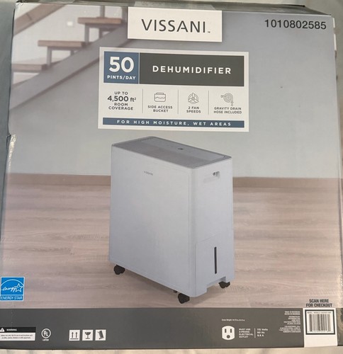Vissani pint dehumidifier - vissani, 50