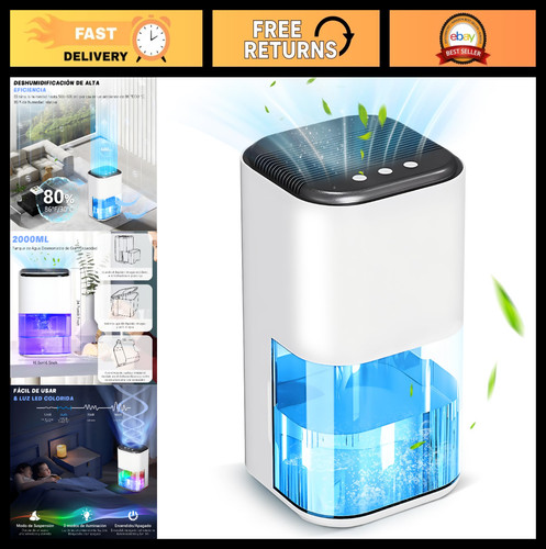 2000ml portable dehumidifier - 2000ml,